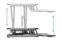 Ergonomiczny stojak Digitus DA-90380-1 | 10-50 cm | Maksymalne obciążenie 15 kg | Czarny