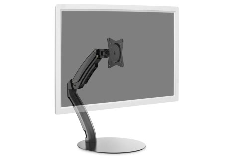 Digitus | Uchwyt biurkowy | Uniwersalny stojak na monitor LED/LCD ze sprężyną gazową | Pochylanie, obracanie, regulacja wysokośc