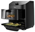 Dwustrefowa suszarka Midea | MAD1100DADK | Moc 1850 W | Pojemność 4,4/6,4 L | Technologia Rapid Air | Czarny
