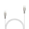 Fixed | Kabel w oplocie USB-C/USB-C, 2m, 100W | FIXDB-CC2-WH
