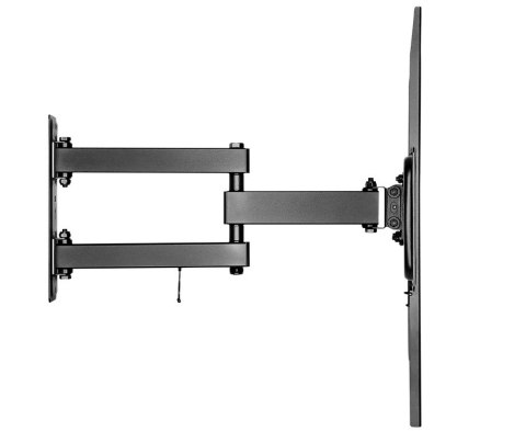 Goobay | Uchwyt ścienny | Uchwyt ścienny TV Basic FULLMOTION (L) | Pochylany, obrotowy | Czarny