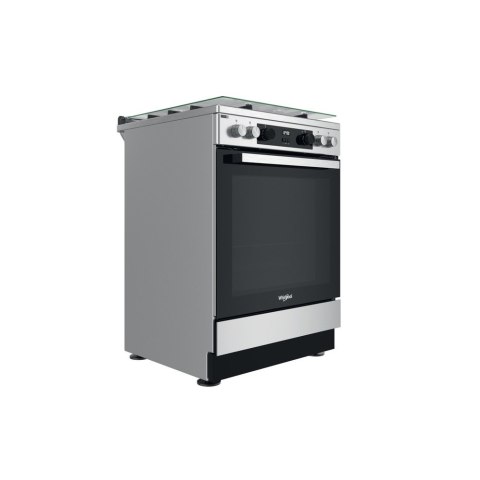 Kuchenka Whirlpool | WS68G8CHX/E/1 | Typ płyty gazowa | Typ piekarnika elektryczna | Stal nierdzewna | Szerokość 60 cm | Cyfrowa