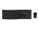 Logitech MK270 | Zestaw klawiatura i mysz | Bezprzewodowy | USA | Czarny