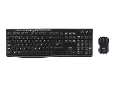 Logitech MK270 | Zestaw klawiatura i mysz | Bezprzewodowy | USA | Czarny