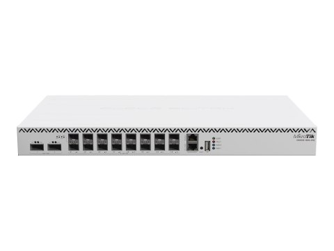 MikroTik | Przełącznik Cloud Router z licencją RouterOS L5 | 518-16XS-2XQ-RM | Możliwość montażu w szafie | Ilość portów SFP 16x