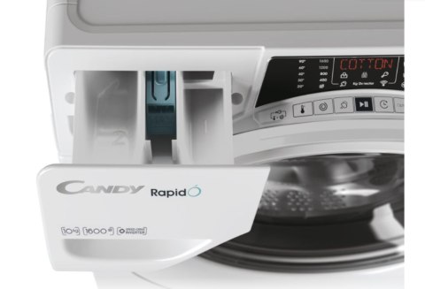 Pralka Candy | RO 16106DWME/1-S | Klasa efektywności energetycznej A | Ładowana od frontu | Pojemność prania 10 kg | 1600 obr/mi