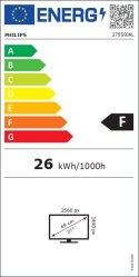 Philips | Monitor biznesowy | 275S9JAL/00 | 27 " | VA | QHD | 16:9 | 75 Hz | 4 ms | Nie | 2560 x 1440 | 300 cd/m² | Ilość portów