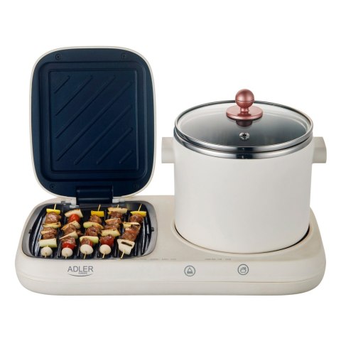 Stacja śniadaniowa Adler 2 w 1 | AD 6421 | 1320 W | 1 L | Liczba programów 1
