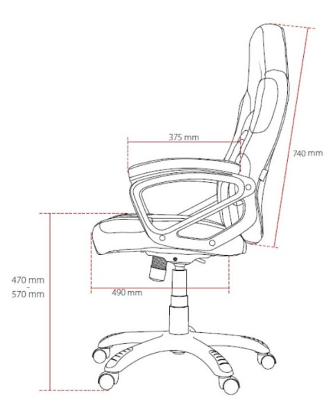 Tapicerka z tkaniny Arozzi | Fotel gamingowy | Tkanina Enzo | Czarny