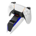 Stała podstawka z podwójną ładowarką do kontrolera bezprzewodowego PS5 | FIXPS5-DCC-BW