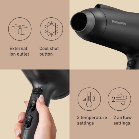 Suszarka do włosów Panasonic EH-NE85-K825, Czarny | Panasonic