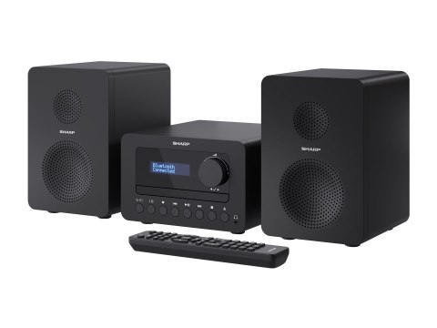 Sharp XL-B520D(BK) Tokyo Hi-Fi Micro System 2.0, FM/DAB/DAB+/USB, CD, Bluetooth 5.0, Aux-in, czarny | Sharp | Tokyo Hi-Fi Micro 