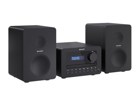 Sharp XL-B520D(BK) Tokyo Hi-Fi Micro System 2.0, FM/DAB/DAB+/USB, CD, Bluetooth 5.0, Aux-in, czarny | Sharp | Tokyo Hi-Fi Micro 