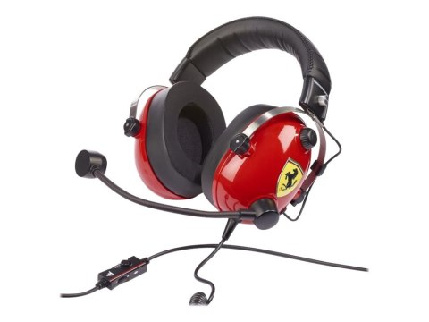 Thrustmaster | Gaming Headset | T Racing Scuderia Ferrari Edition | Przewodowy | Nauszny | Redukcja szumów | Czerwony/czarny