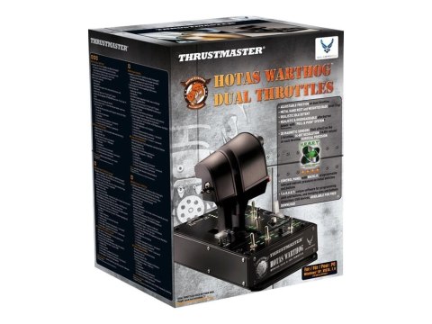 Thrustmaster | Podwójne przepustnice Hotas Warthog | Czarne