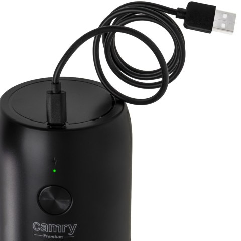 Bezprzewodowy elektryczny młynek do kawy Camry USB | CR 4302 | 25 W | Pojemność ziaren kawy 25-30 g | Czarny