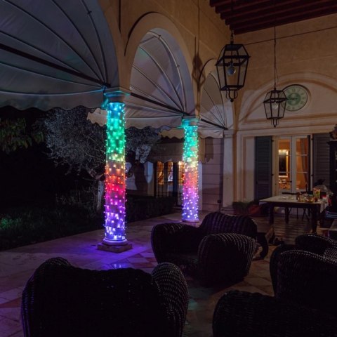 Twinkly|Strings Smart LED Lights 600 RGB (Multicolor), 48m, czarny przewód|RGB - 16M+ kolorów