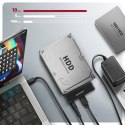 Adapter AXAGON ADSA-FPX USB-C 10Gbps - SATA 6G 2,5"/3,5" SSD/HDD FAST PORT X z zasilaczem sieciowym. | AXAGON
