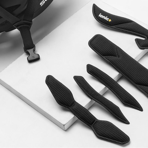 Kask rowerowy z szybką odpinanymi okularami z filtrem UV unisex - czarno brązowy