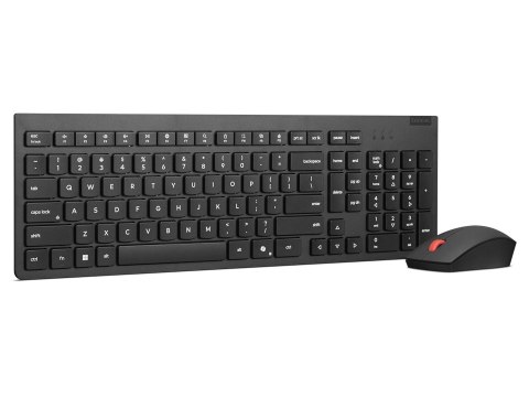 Lenovo Essential | Zestaw klawiatura i mysz | Bezprzewodowy | Rosyjski/Cyrylicki | Czarny | 2,4 GHz