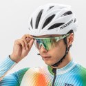 Okulary rowerowe fotochromowe z filtrem UV i wkładką korekcyjną - zielone