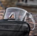 Okulary rowerowe polaryzacyjne z filtrem UV i wkładką korekcyjną - białe