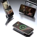 Powerbank K29 10000mAh MagSafe metalowa obudowa podstawka kable USB-C iPhone Lightning PD 20W - szary