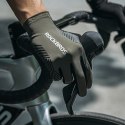 Rękawiczki rowerowe amortyzujące pełne rozmiar XL - czarne