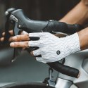 Rękawiczki rowerowe kolarskie szosowe rozmiar L - biało-czarne