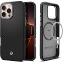Etui case na iPhone 16 Pro Max Enzo Aramid Mag z MagSafe - czarno-srebrne
