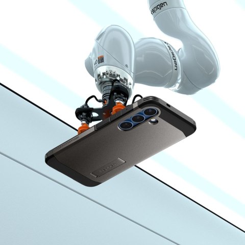 Etui na Samsung Galaxy S25 z podstawką Tough Armor MagSafe - szare