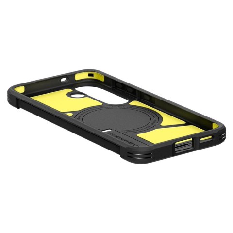 Etui na Samsung Galaxy S25 z podstawką Tough Armor MagSafe - zielone