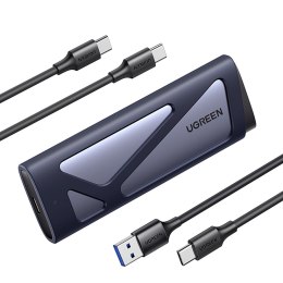 Obudowa na dysk M.2 NVMe/SATA SSD - srebrna