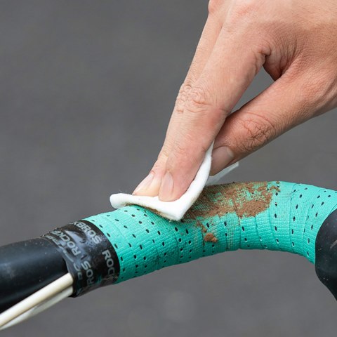Owijka na kierownicę rowerową z PU wzór Velour - szara