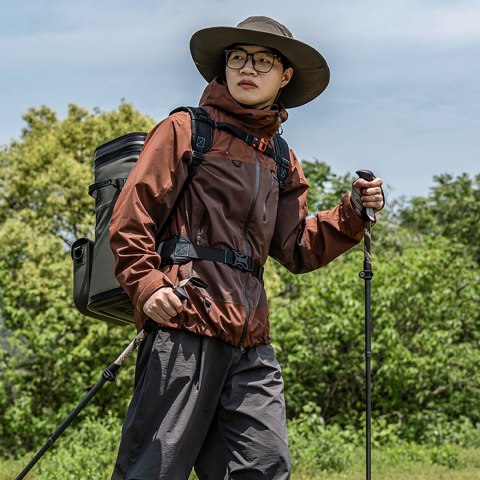 Plecak turystyczny termiczny izolowany z saszetką 20l - zielony