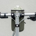 Torba turystyczna rowerowa na butelkę bidon z paskiem na ramię 1l - zielona