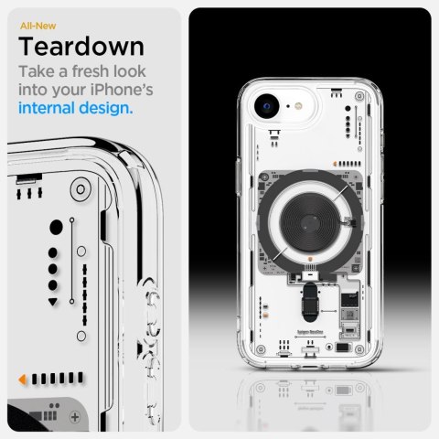 Etui case na iPhone 16e Neo One Ultra Hybrid MagSafe - przezroczyste