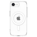Etui case na iPhone 16e Ultra Hybrid MagSafe - białe półprzezroczyste