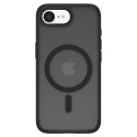 Etui case na iPhone 16e Ultra Hybrid MagSafe - czarne półprzezroczyste