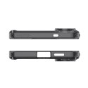 Etui na Samsung Galaxy S25 Edge Ultra Hybrid Mag z MagSafe - czarne półprzezroczyste