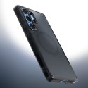 Etui na Samsung Galaxy S25 Edge Ultra Hybrid Mag z MagSafe - czarne półprzezroczyste