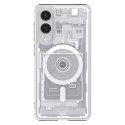 Etui na Samsung Galaxy S25 Edge z nadrukiem Ultra Hybrid Mag z MagSafe - białe