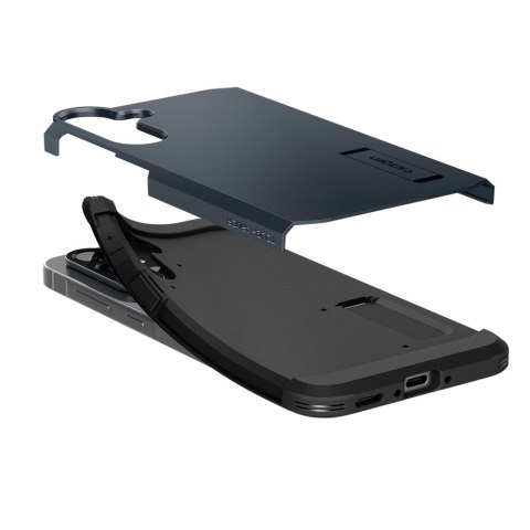 Etui plecki na Samsung Galaxy A56 5G z podstawką Tough Armor - szaro czarny