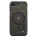 Etui plecki na iPhone 16e z podstawką Tough Armor MagSafe - przezroczysto-szare