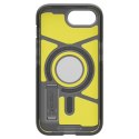 Etui plecki na iPhone 16e z podstawką Tough Armor MagSafe - przezroczysto-szare