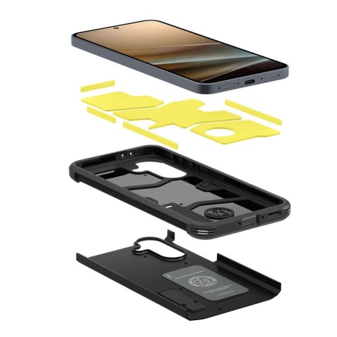 Etui pokrowiec na Samsung Galaxy A36 5G z podstawką Tough Armor - czarne