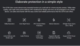 EZVIZ | Kamera IP | CS-C3TN | Bullet | 2 MP | 2,8 mm | IP67 | H.264/H.265 | MicroSD, maks. 256 GB | Biały