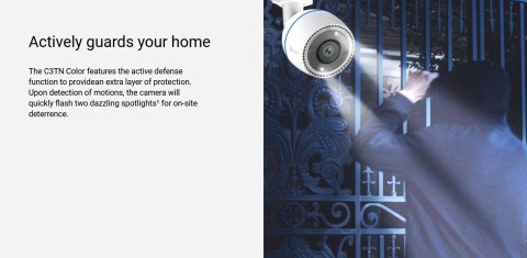 EZVIZ | Kamera IP | CS-C3TN | Bullet | 2 MP | 2,8 mm | IP67 | H.264/H.265 | MicroSD, maks. 256 GB | Biały