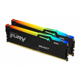 Kingston KF560C36BBE2AK2-64 64GB 6000MT/s DDR5 CL36 DIMM FURY Beast RGB BLK K2