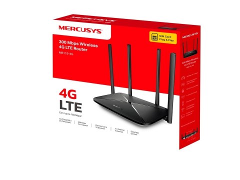 Mercusys MB115-4G 300 Mbps Wireless N 4G LTE Router
